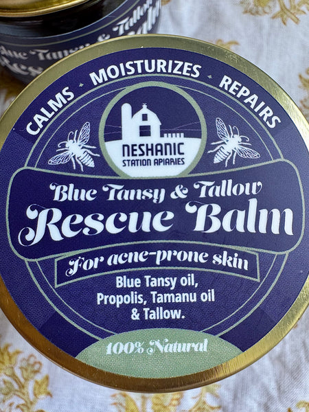Blue Tansy & Tallow Rescue Balm for Acne-Prone Skin