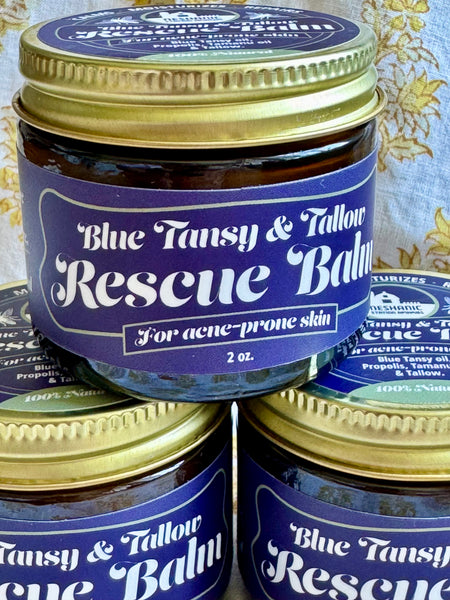 Blue Tansy & Tallow Rescue Balm for Acne-Prone Skin