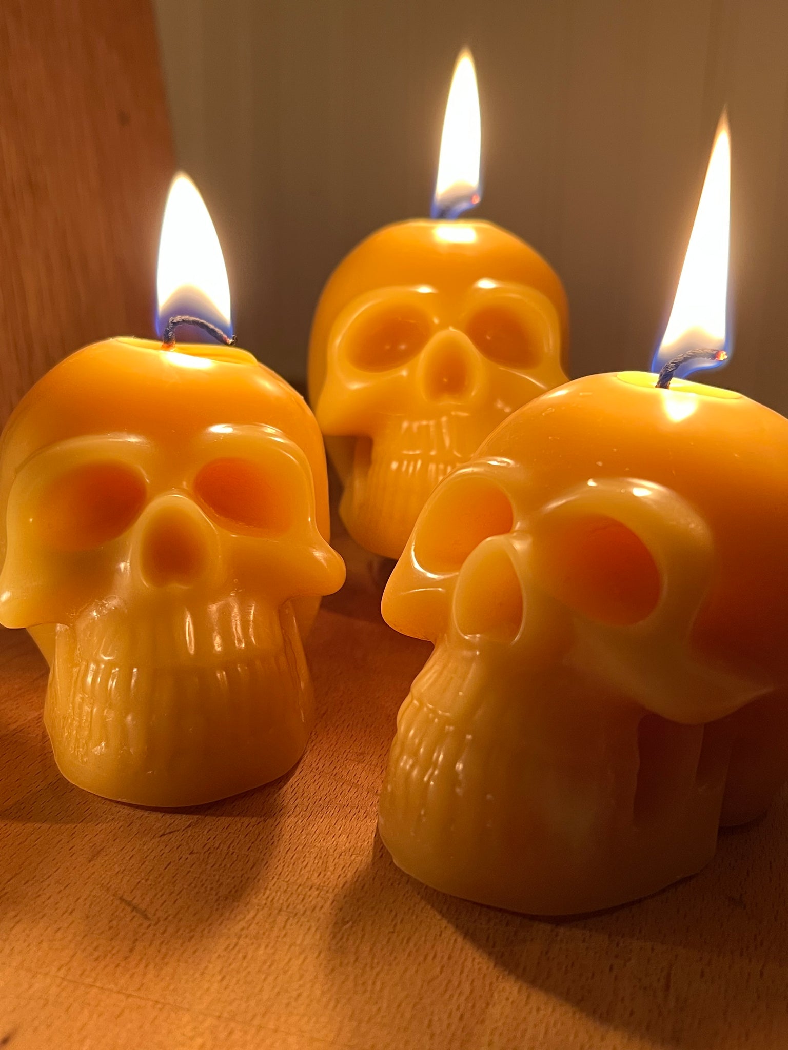 Spooky Skull Candles