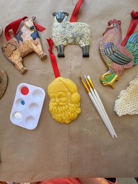 Painted Beeswax Ornament Class