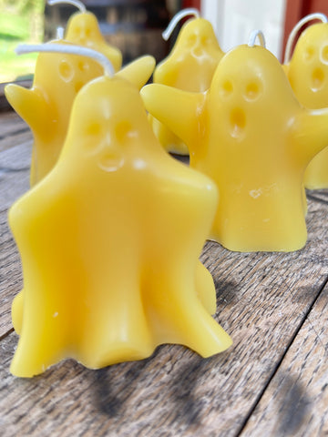 Beeswax Ghost Candle
