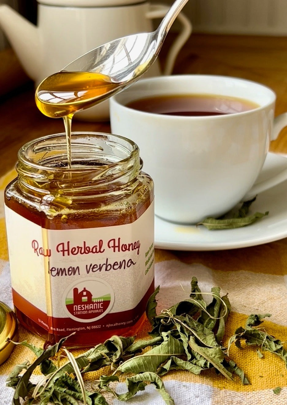 Raw Herbal Honey (Lemon Verbena)
