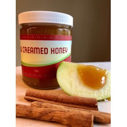 Somerset/Hunterdon Raw Creamed Wildflower Honey with Cinnamon (1 Lb.)