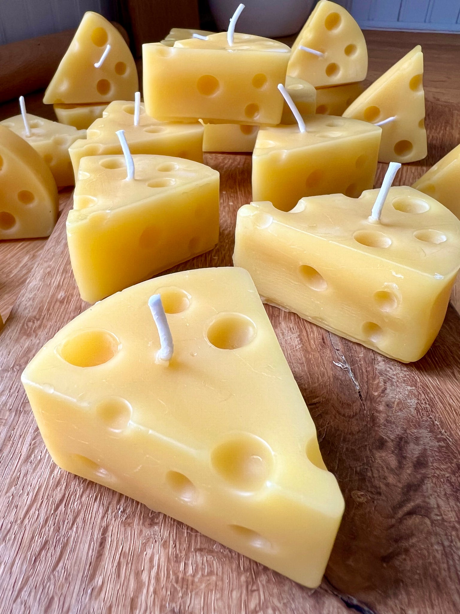 Beeswax Cheese Candle